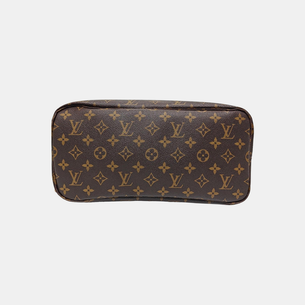 NEVERFULL MM Monogram Coated Canvas Brown