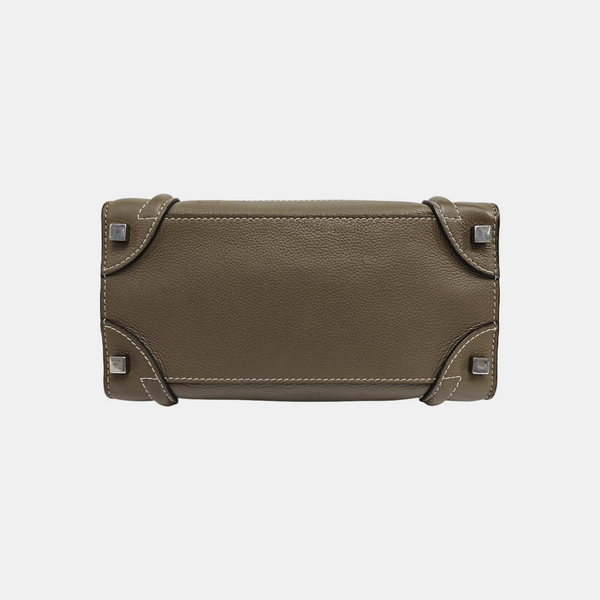 LUGGAGE Micro Calfskin Gray