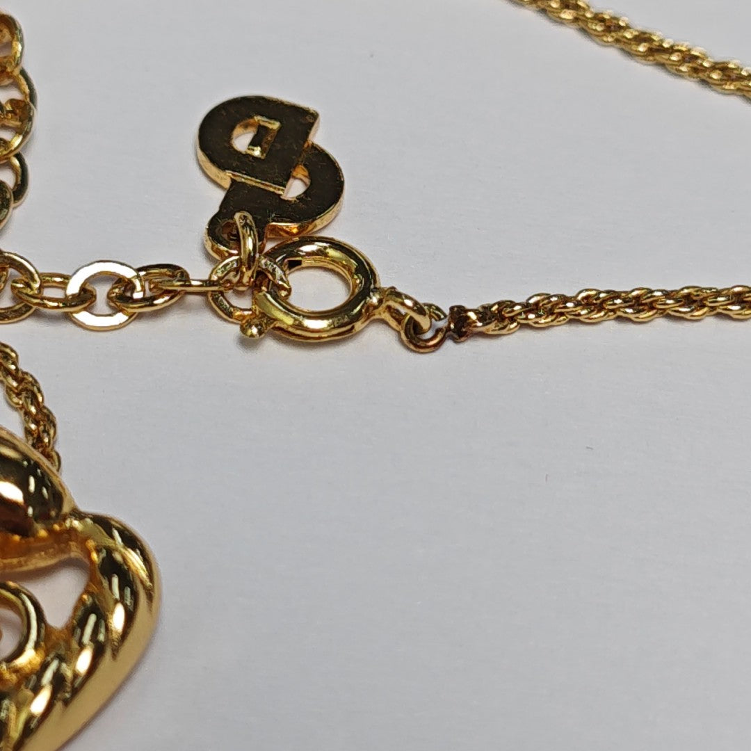 Twist Round Metal Gold Necklace