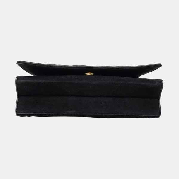 Quilted Suede Black