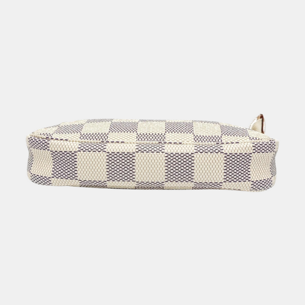 Authenticated pre-owned  ACCESSOIRES Mini Coated Canvas White - Top Handle Bag at Looply
