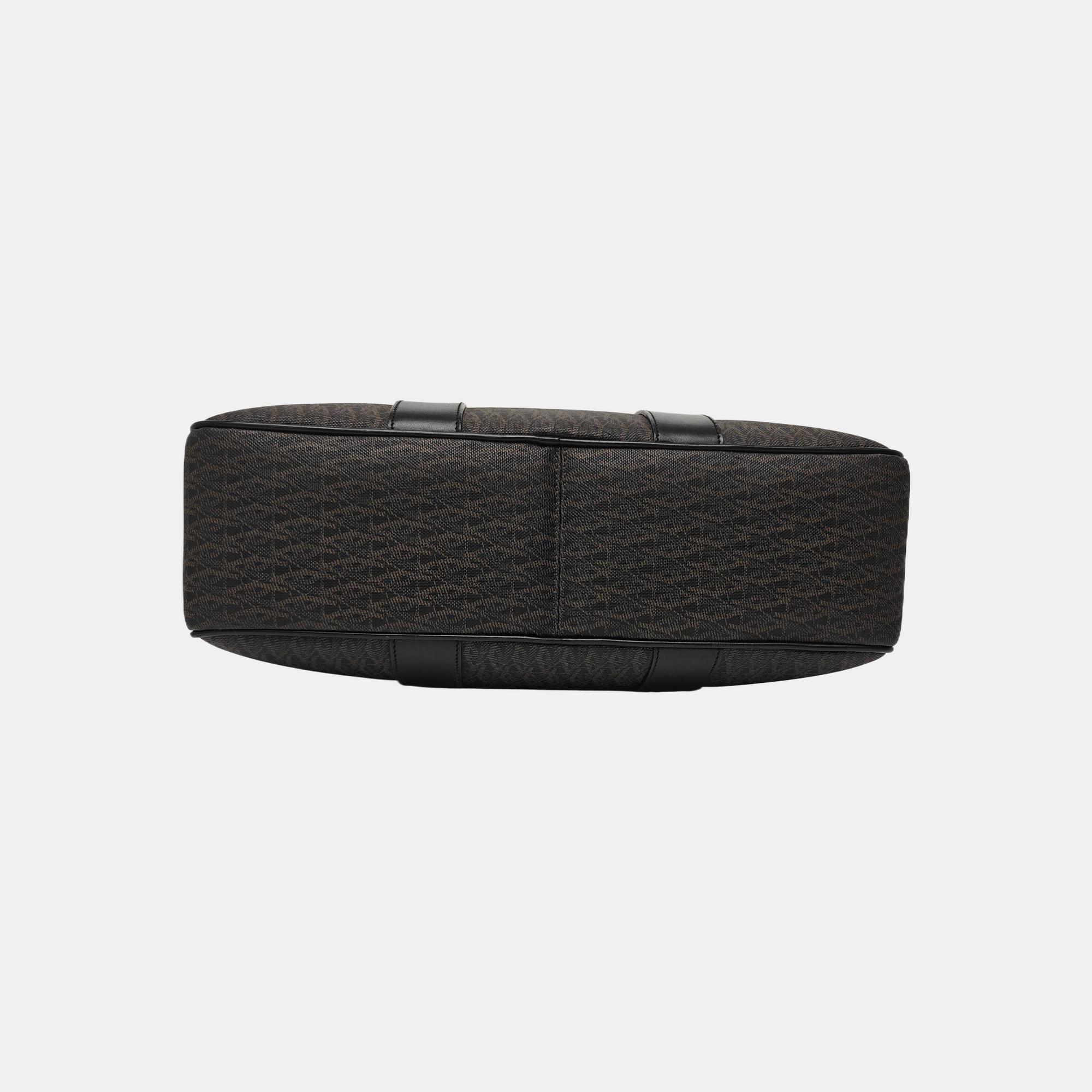 Coated Canvas Shoulder Bag Black
