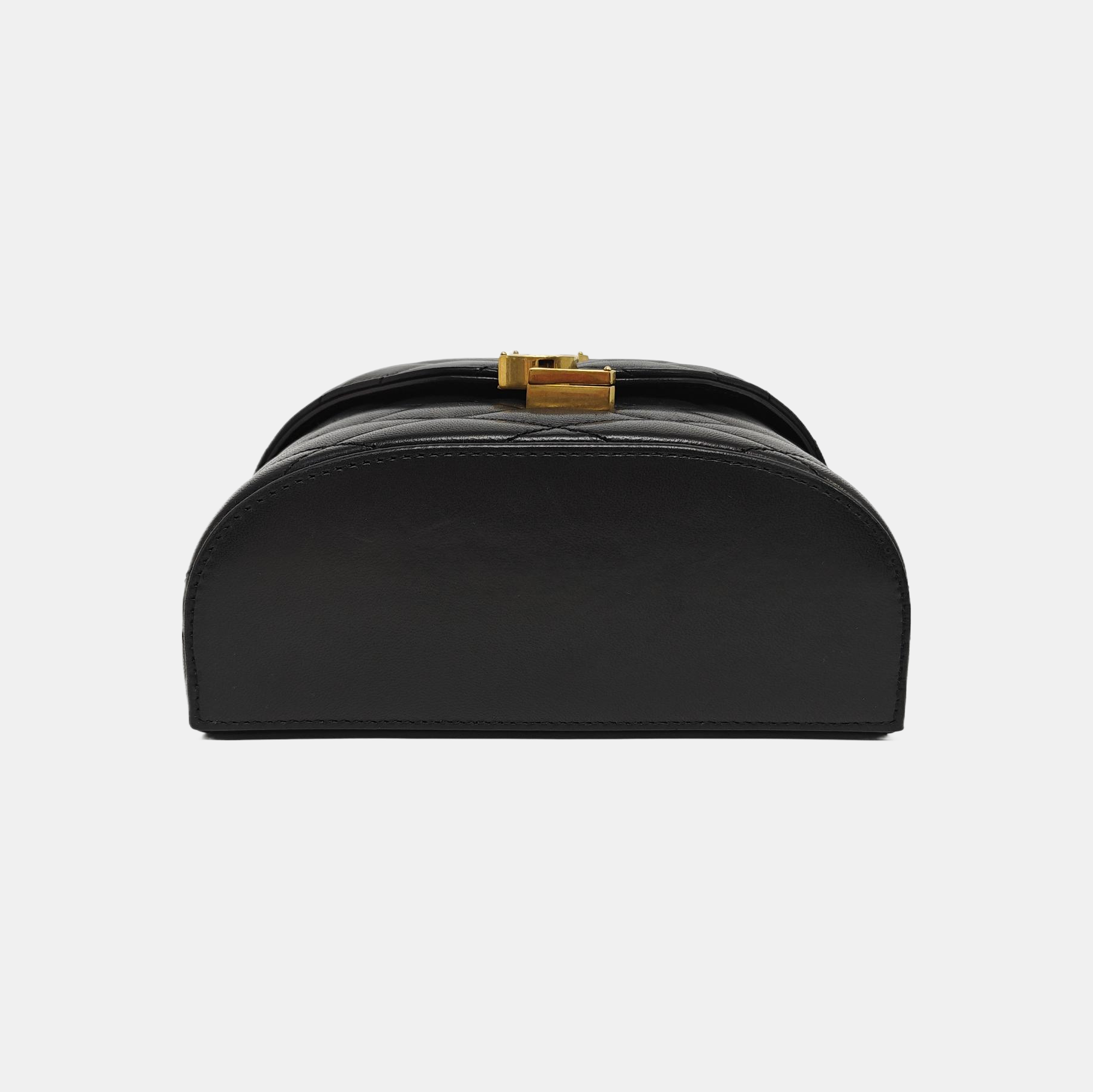 Quilted Lambskin Shoulder Bag Black