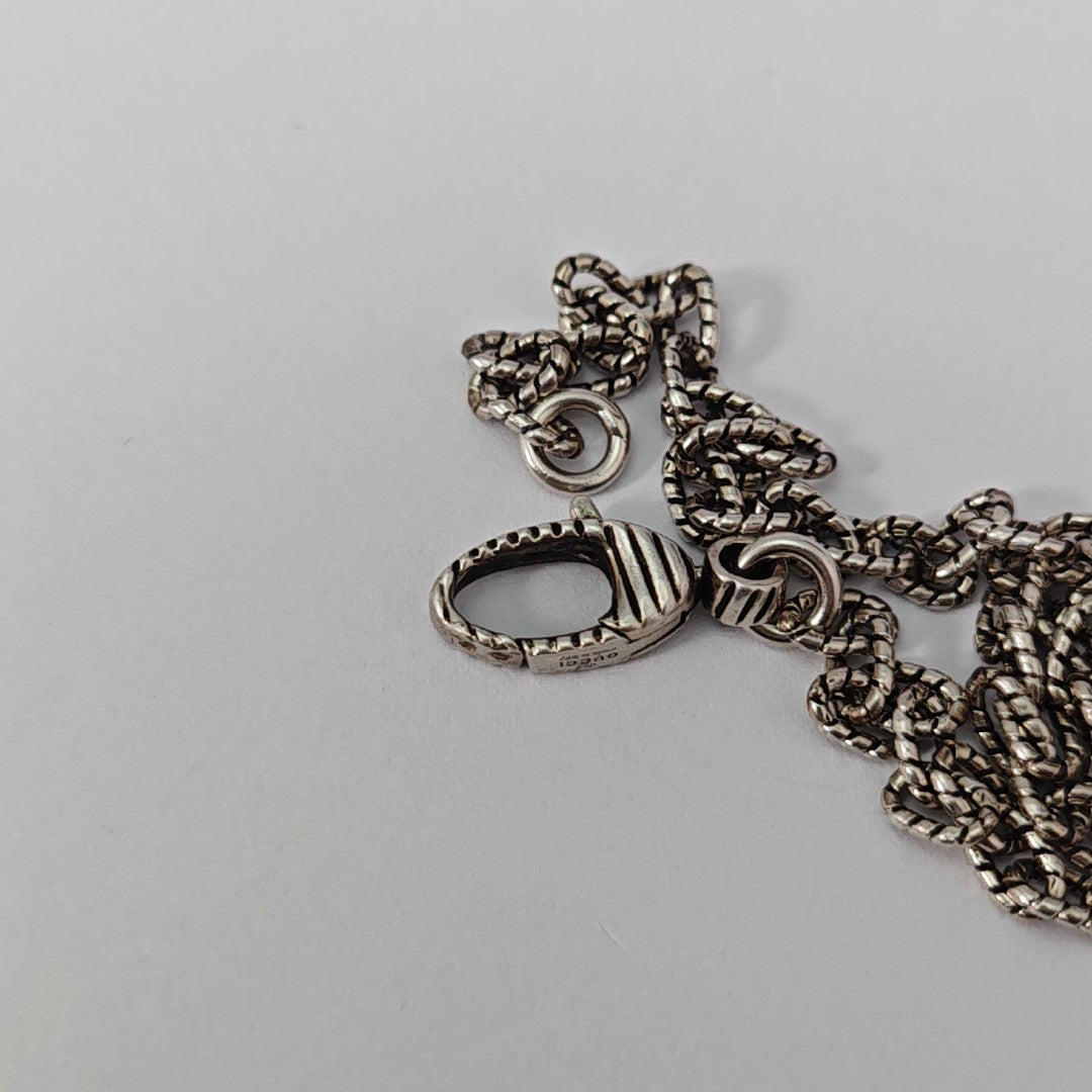 Interlocking G 925 Sterling Silver Necklace