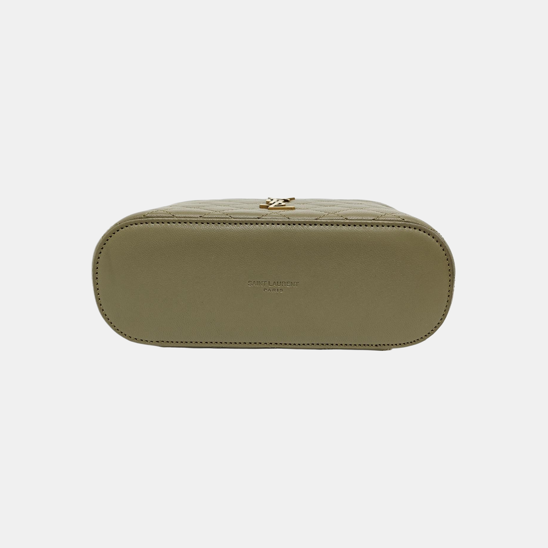 80'S VANITY Quilted Lambskin Green