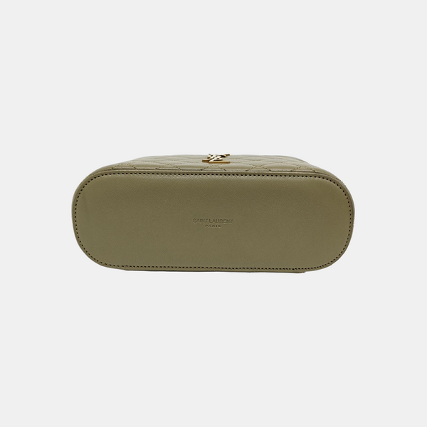 80'S VANITY Quilted Lambskin Green
