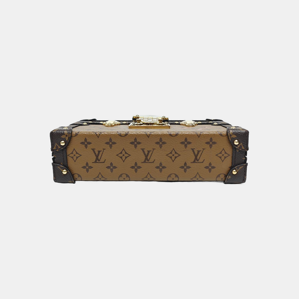 PETITE MALLE Monogram Coated Canvas Brown