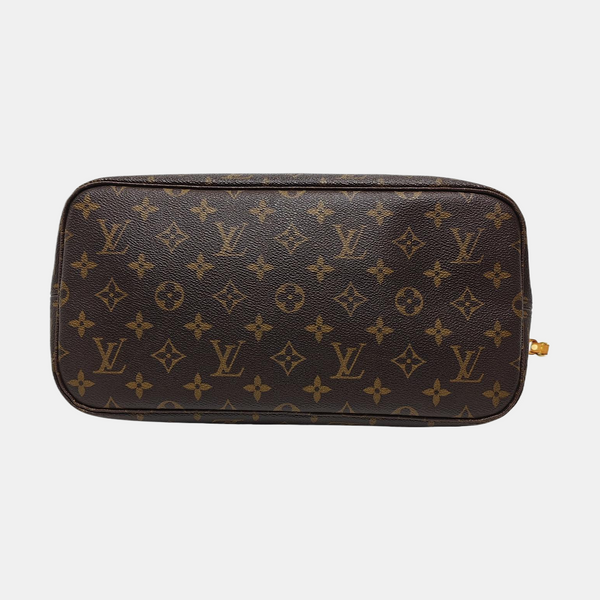 NEVERFULL MM Monogram Coated Canvas Brown