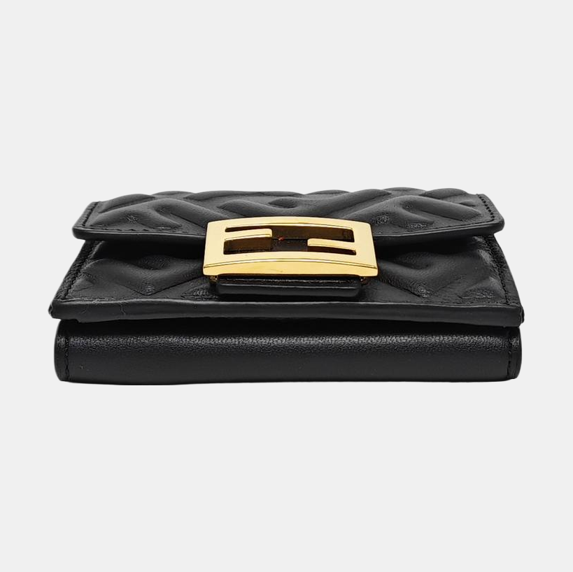 Trifold Monogram Lambskin Black Card Holder