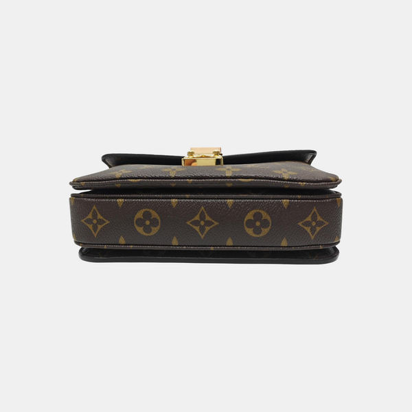 MÉTIS EAST WEST Monogram Coated Canvas Brown