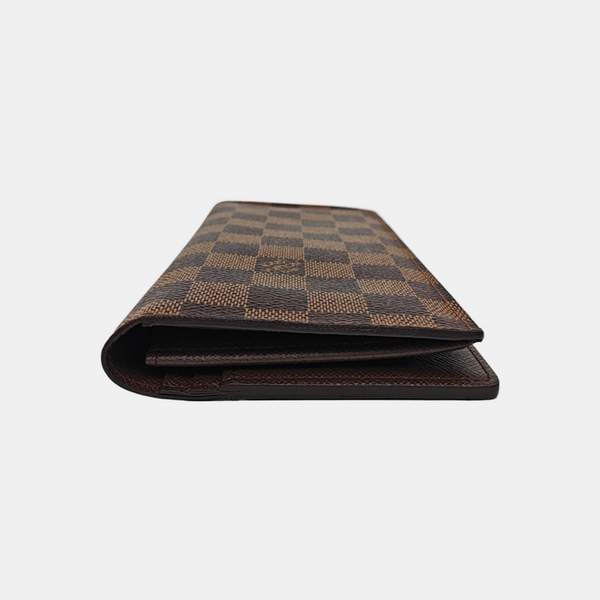 Damier Ebene Coated Canvas Wallet Brown