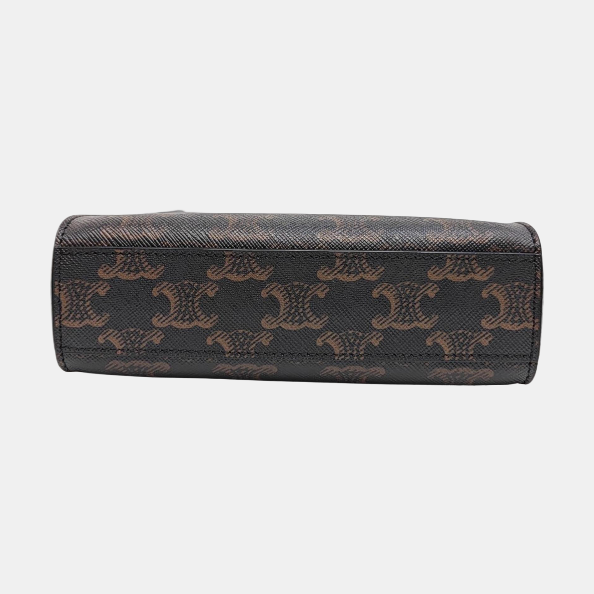 CABAS CELINE Mini Coated Canvas Brown