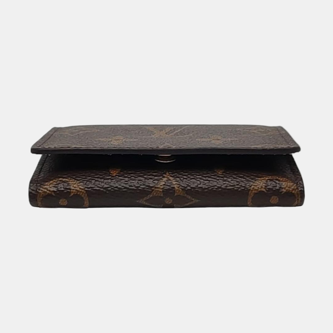ENVELOPPE Monogram Coated Canvas Brown Card Holder