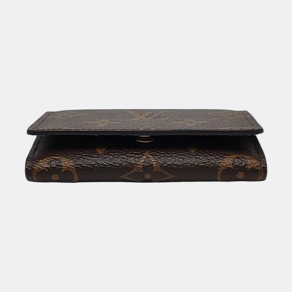 ENVELOPPE Monogram Coated Canvas Brown Card Holder