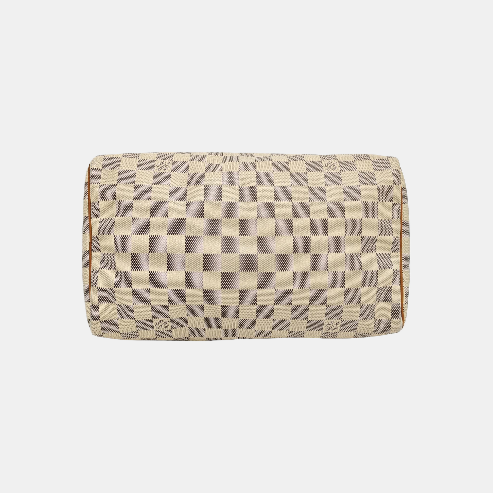 SPEEDY 30 Monogram Coated Canvas White