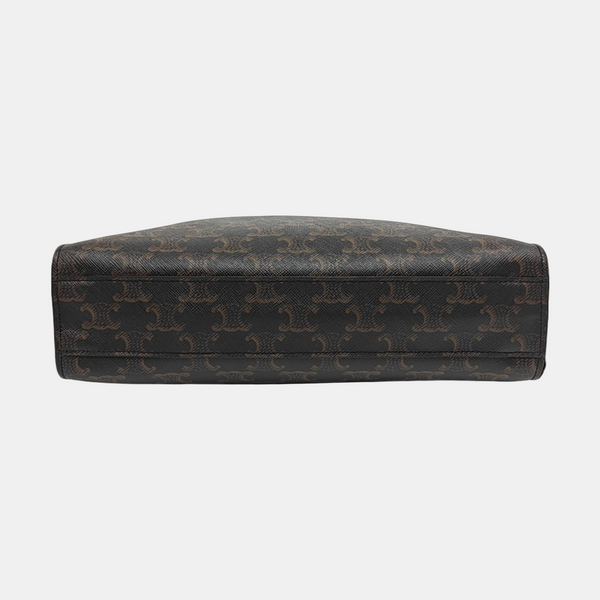 CABAS CELINE Small Coated Canvas Brown