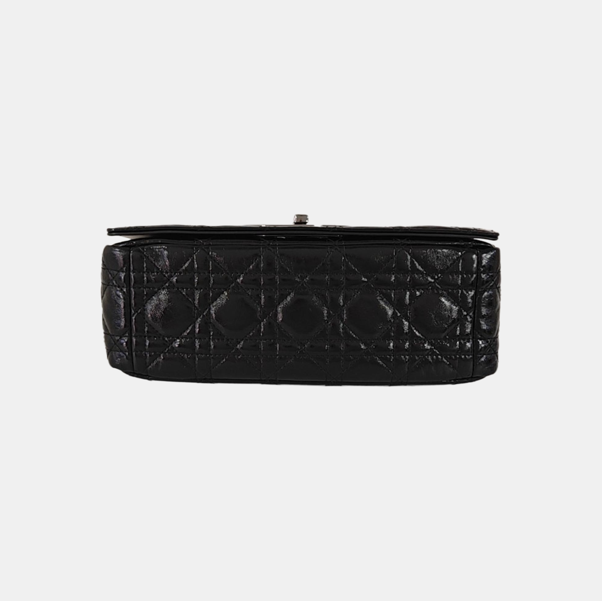 Dior Caro Medium Lambskin Black