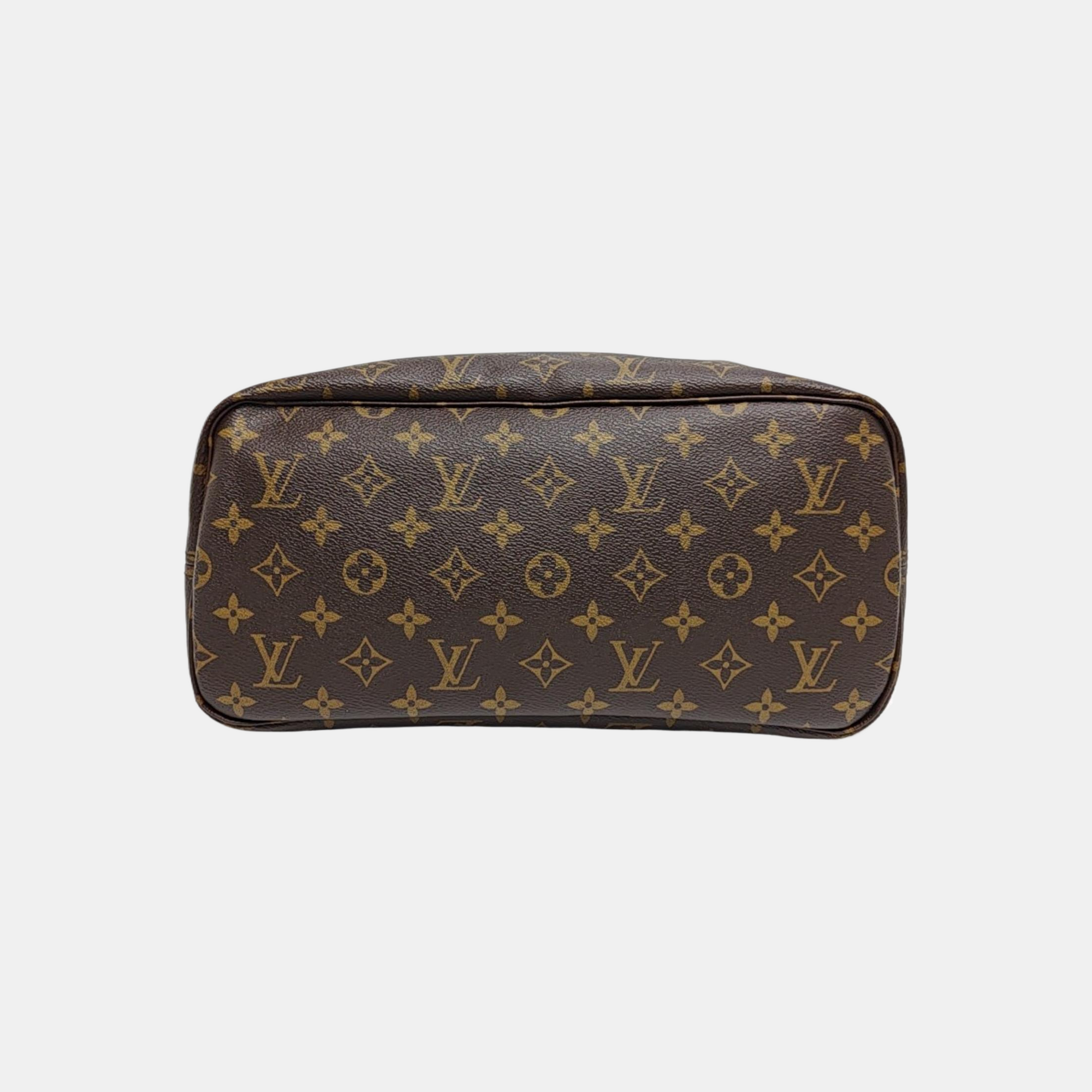 NEVERFULL MM Monogram Coated Canvas Brown