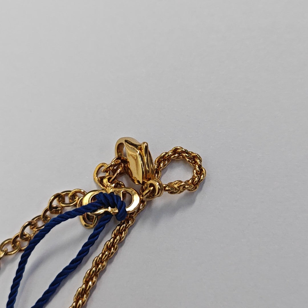 Twist Round Metal Gold Necklace
