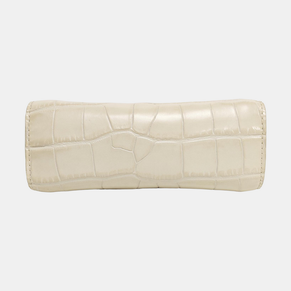 Leather Shoulder Bag Mini White