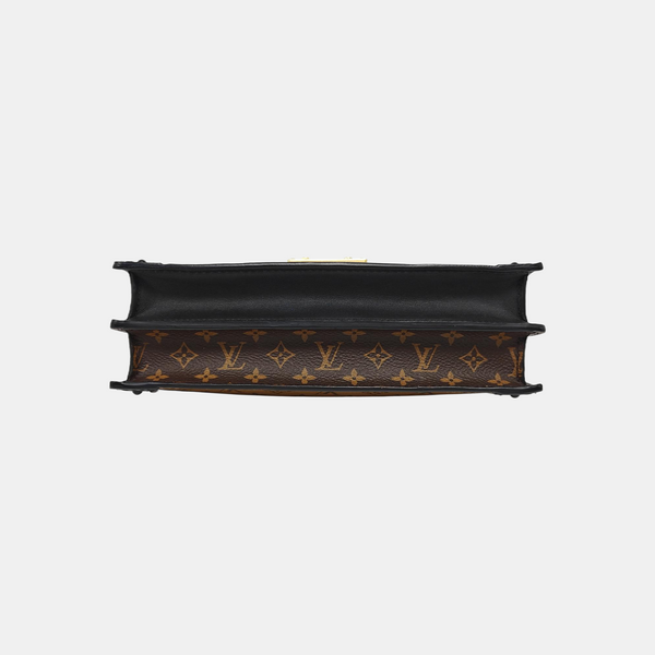 TRUNK Monogram Coated Canvas Brown