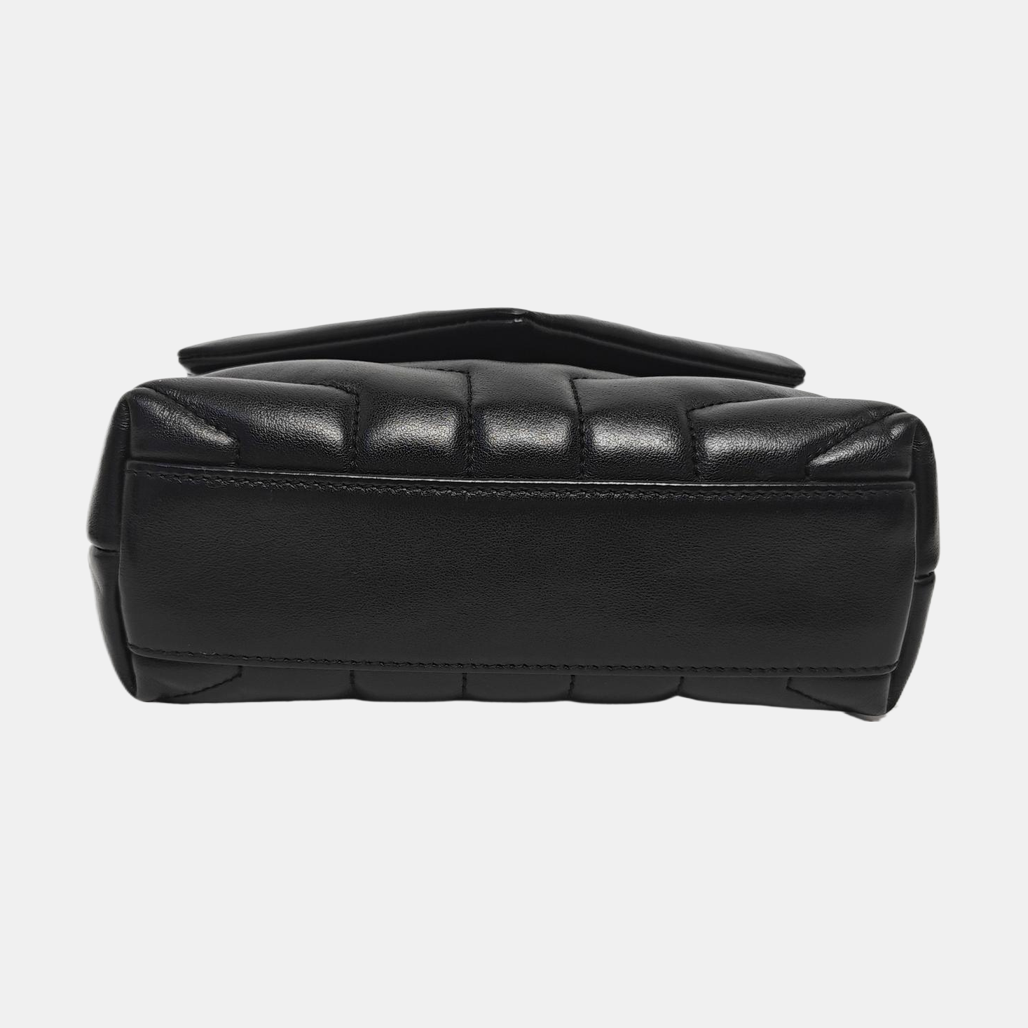 Authenticated pre-owned  LOULOU Extra Small Chevron, Quilted Calfskin Black - Shoulder Bag at Looply