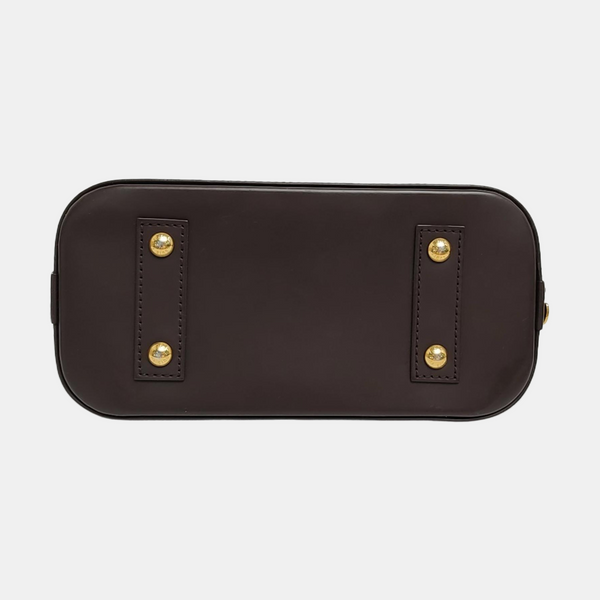 ALMA BB Damier Ebene Coated Canvas Brown