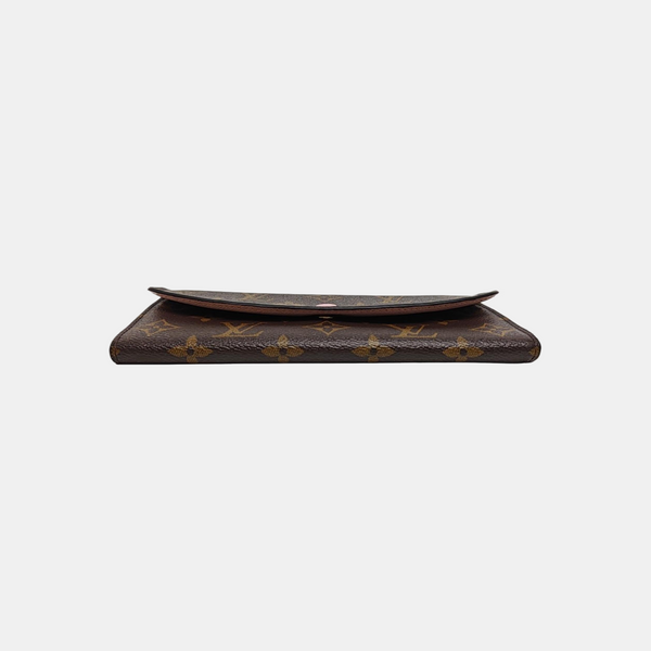 EMILIE Monogram Coated Canvas Brown Wallet
