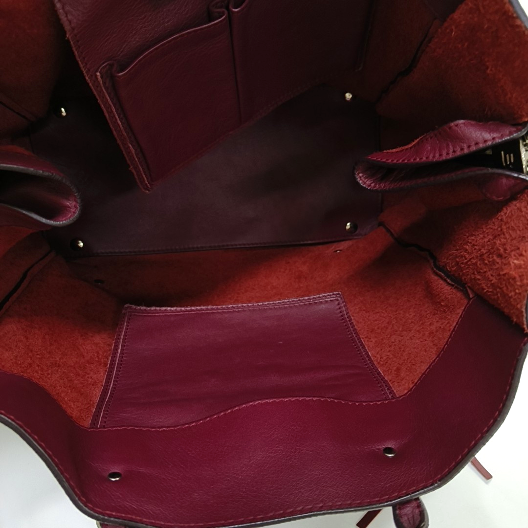 Papier Calfskin Red
