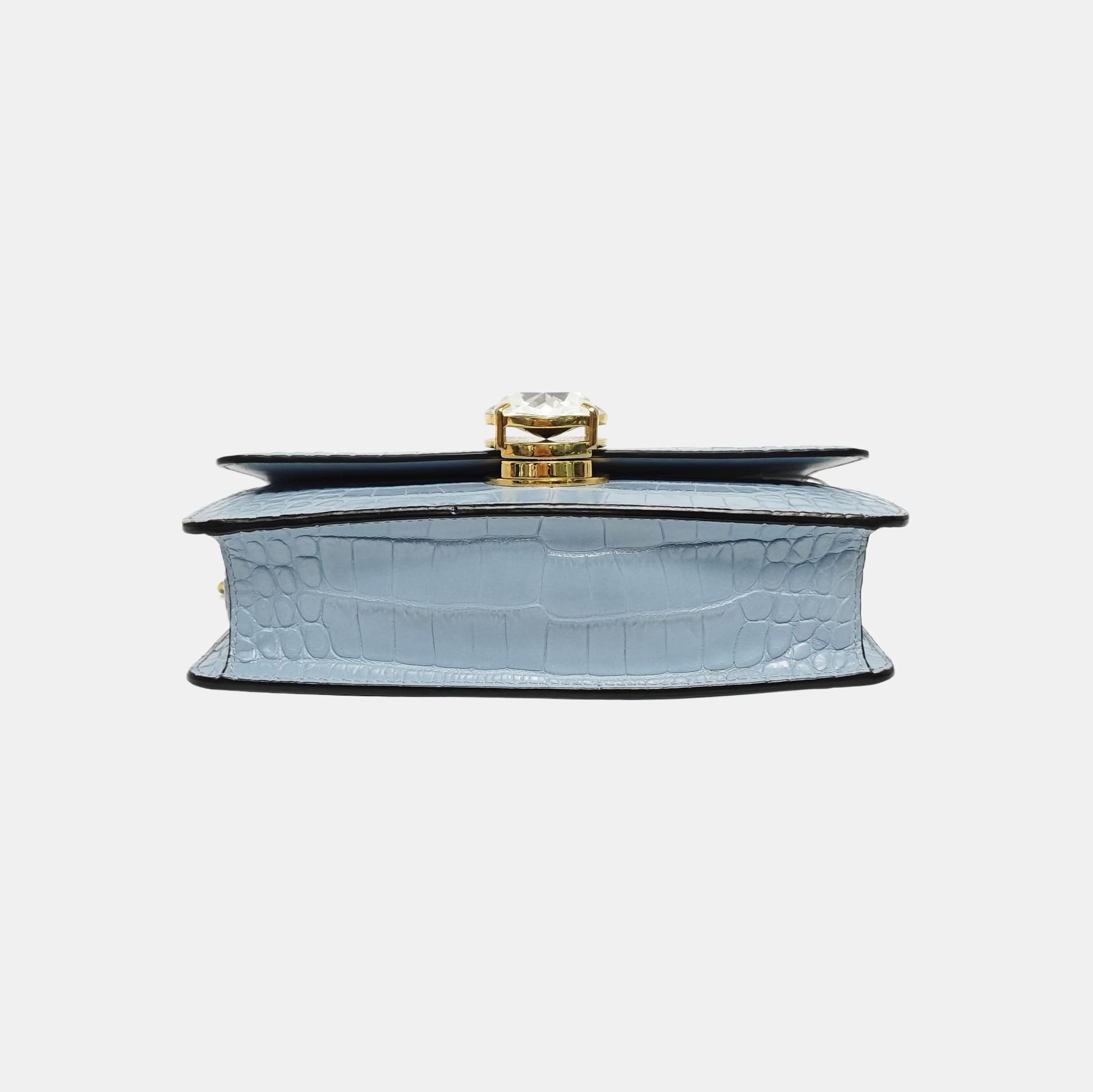 Calfskin Shoulder Bag Blue