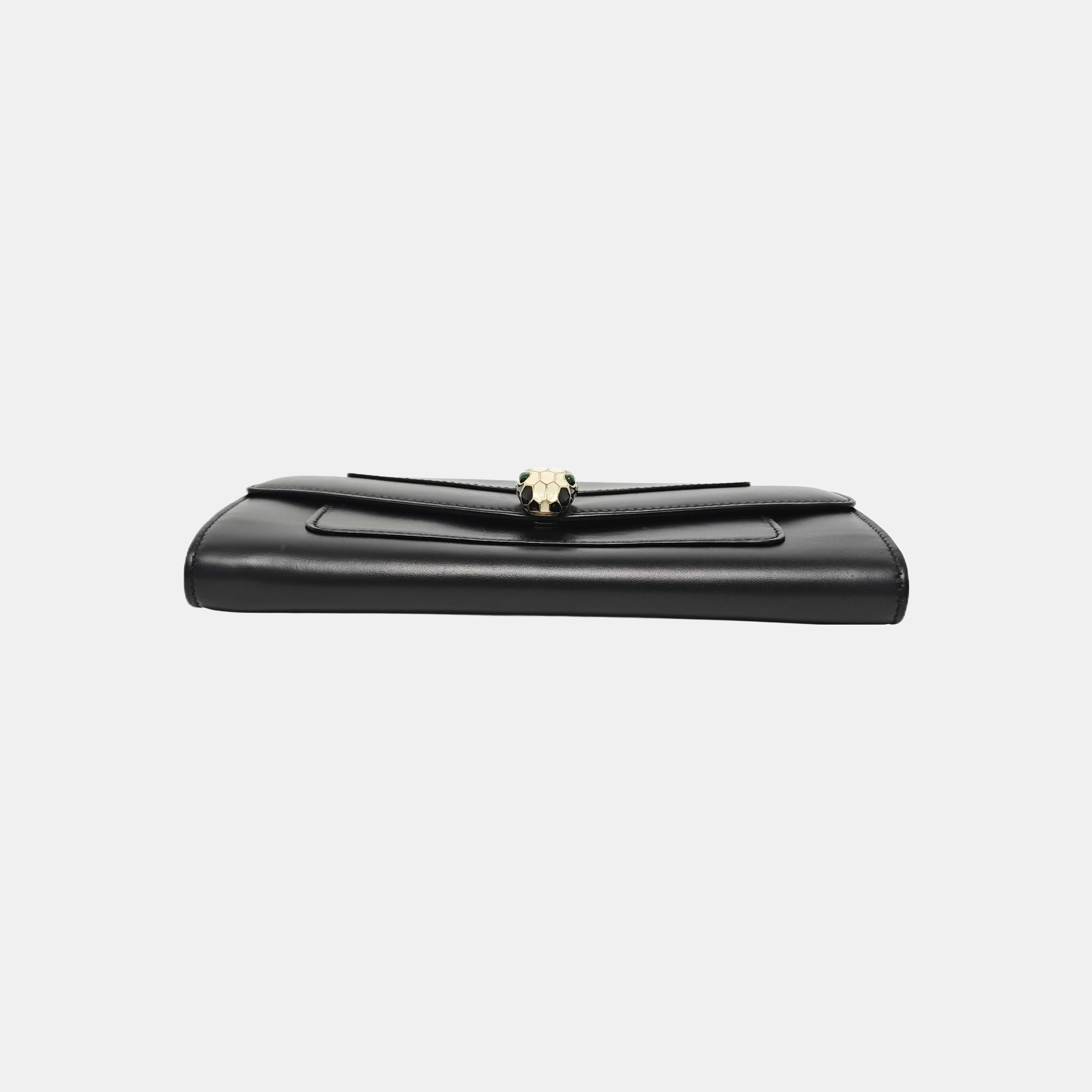 SERPENTI FOREVER Calfskin Black Wallet