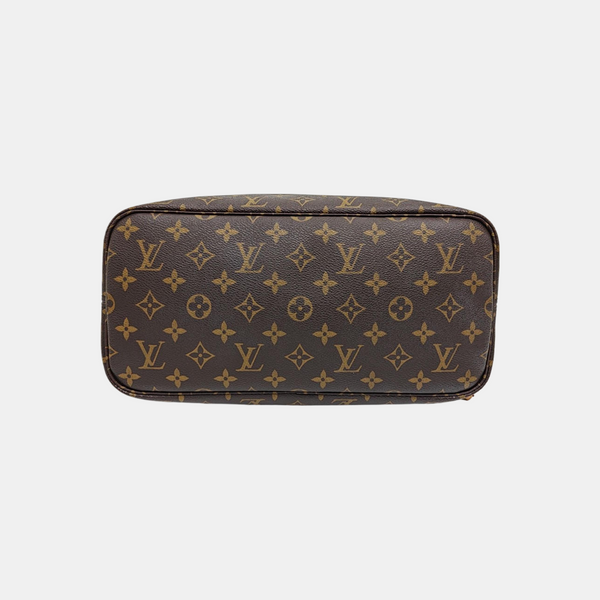 NEVERFULL MM Monogram Coated Canvas Brown