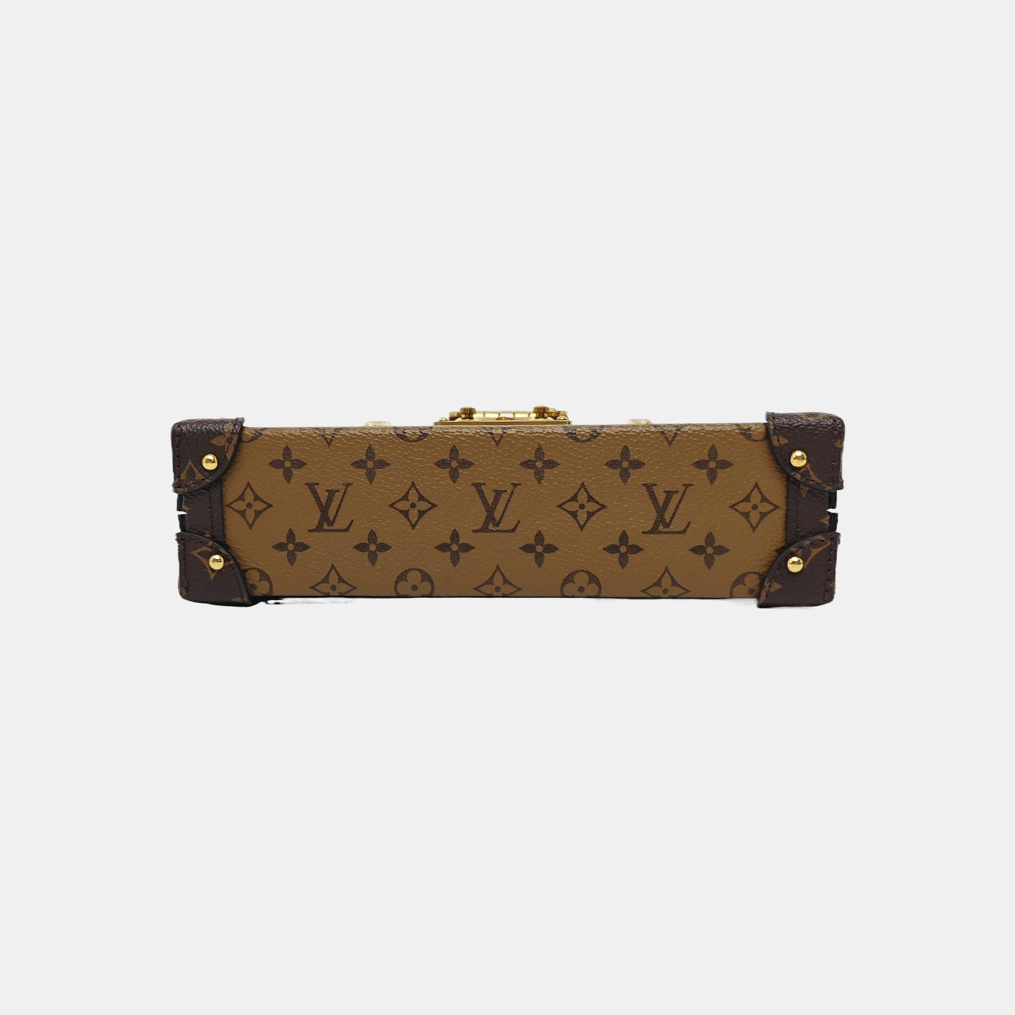 PETITE MALLE Monogram Coated Canvas Brown