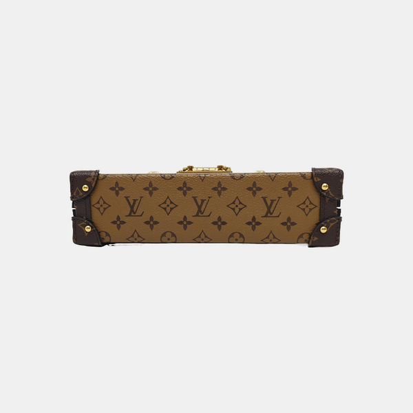 PETITE MALLE Monogram Coated Canvas Brown