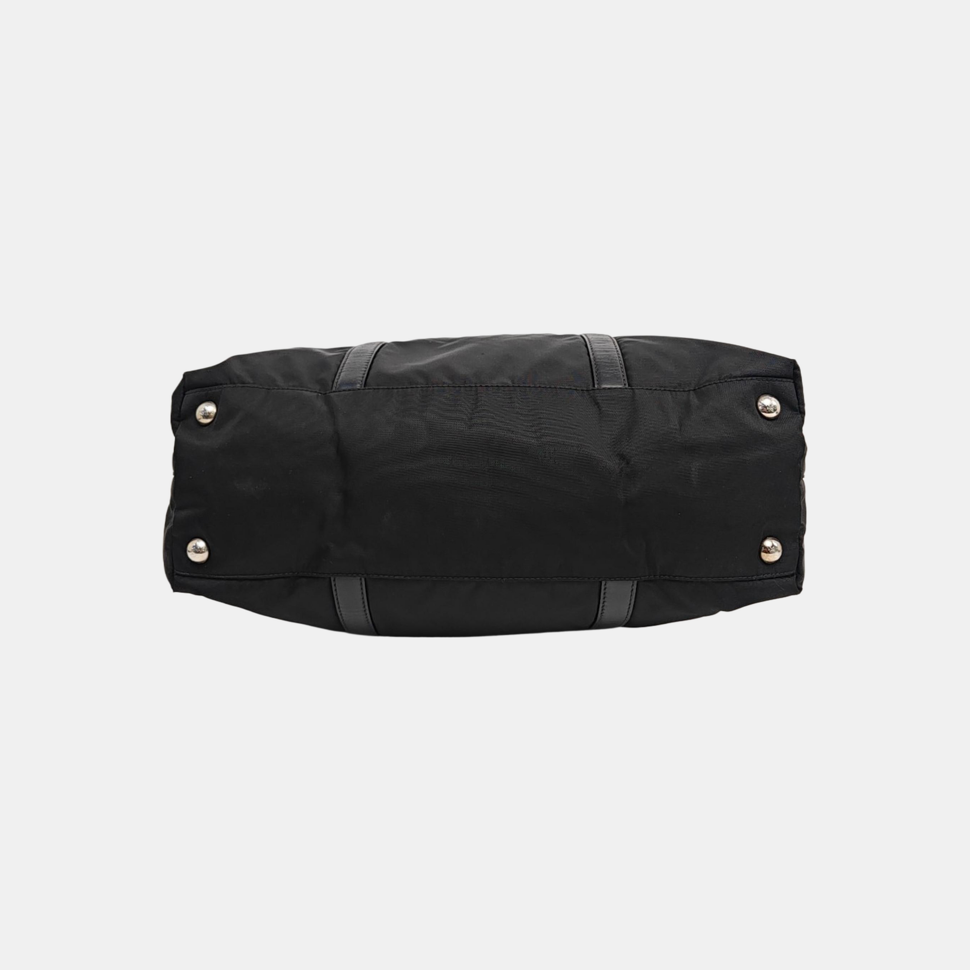 Nylon Shoulder Bag Black