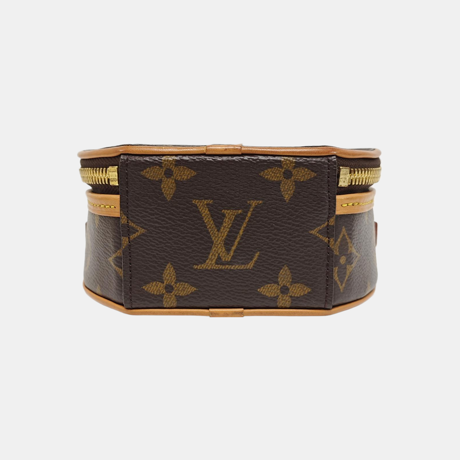 BOITE CHAPEAU Mini Monogram Coated Canvas Brown