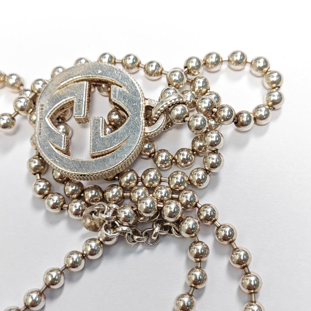 Interlocking G 925 Sterling Silver Necklace