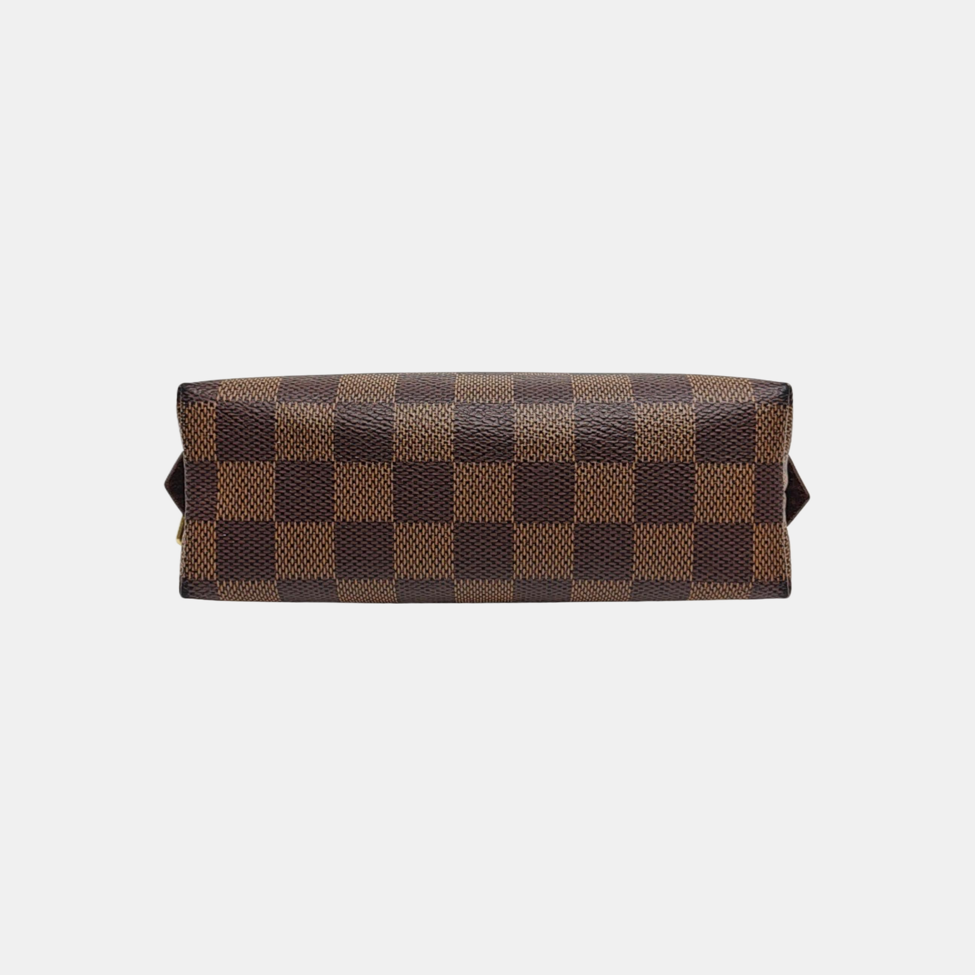 COSMETIC PM Damier Ebene Coated Canvas Brown