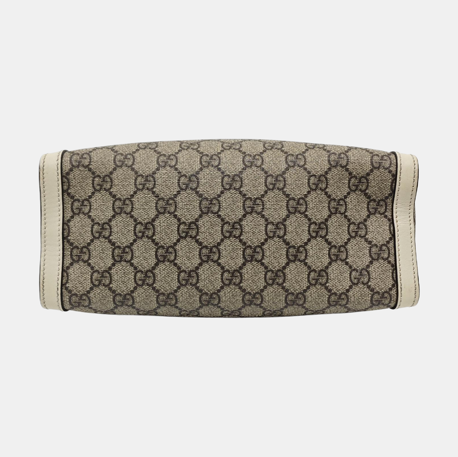 Padlock Small Monogram Coated Canvas Beige