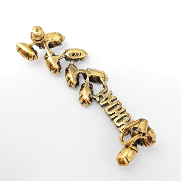 J'adior Metal Gold Stud Earrings