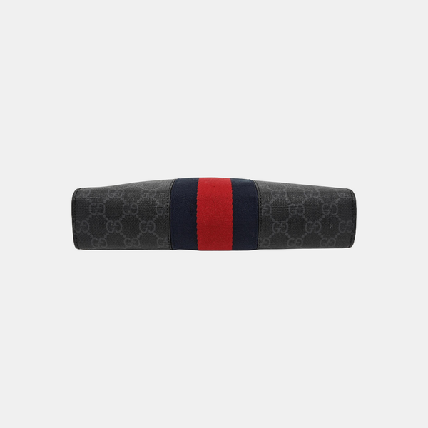 GG Supreme Monogram Coated Canvas Gray