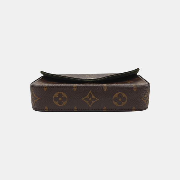 FÉLICIE Monogram Coated Canvas Brown