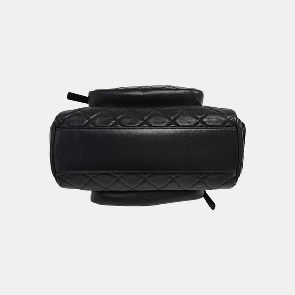 Quilted Lambskin Large Black