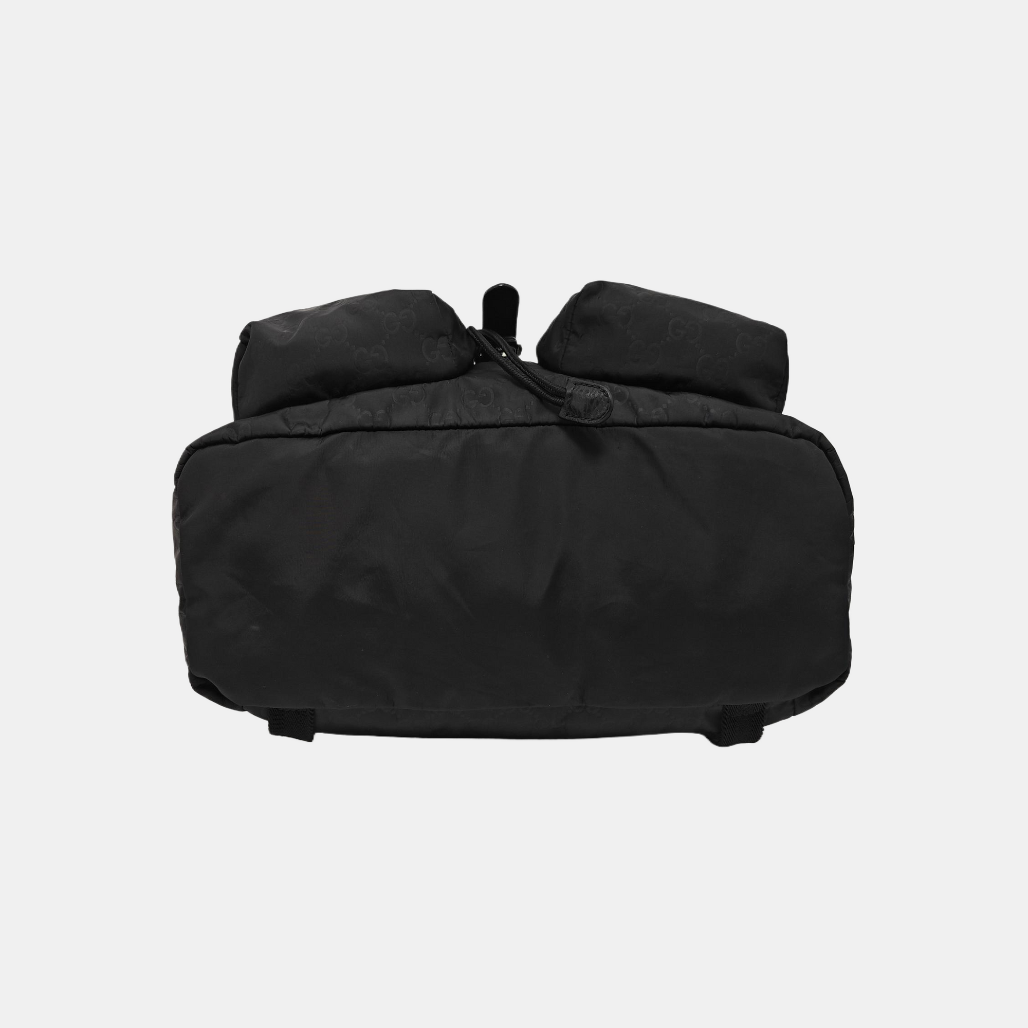 Monogram Nylon Backpack Black