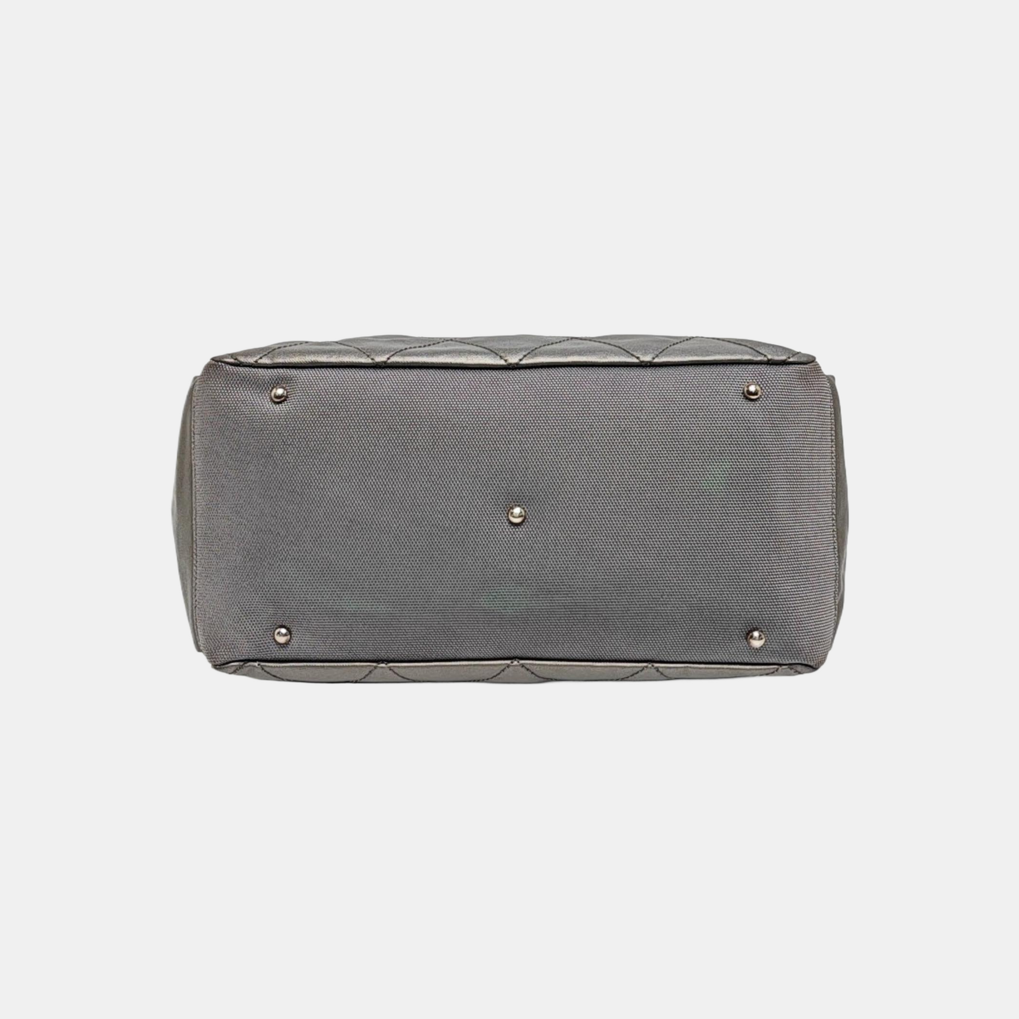 PARIS BIARRITZ Quilted Coated Canvas Gray