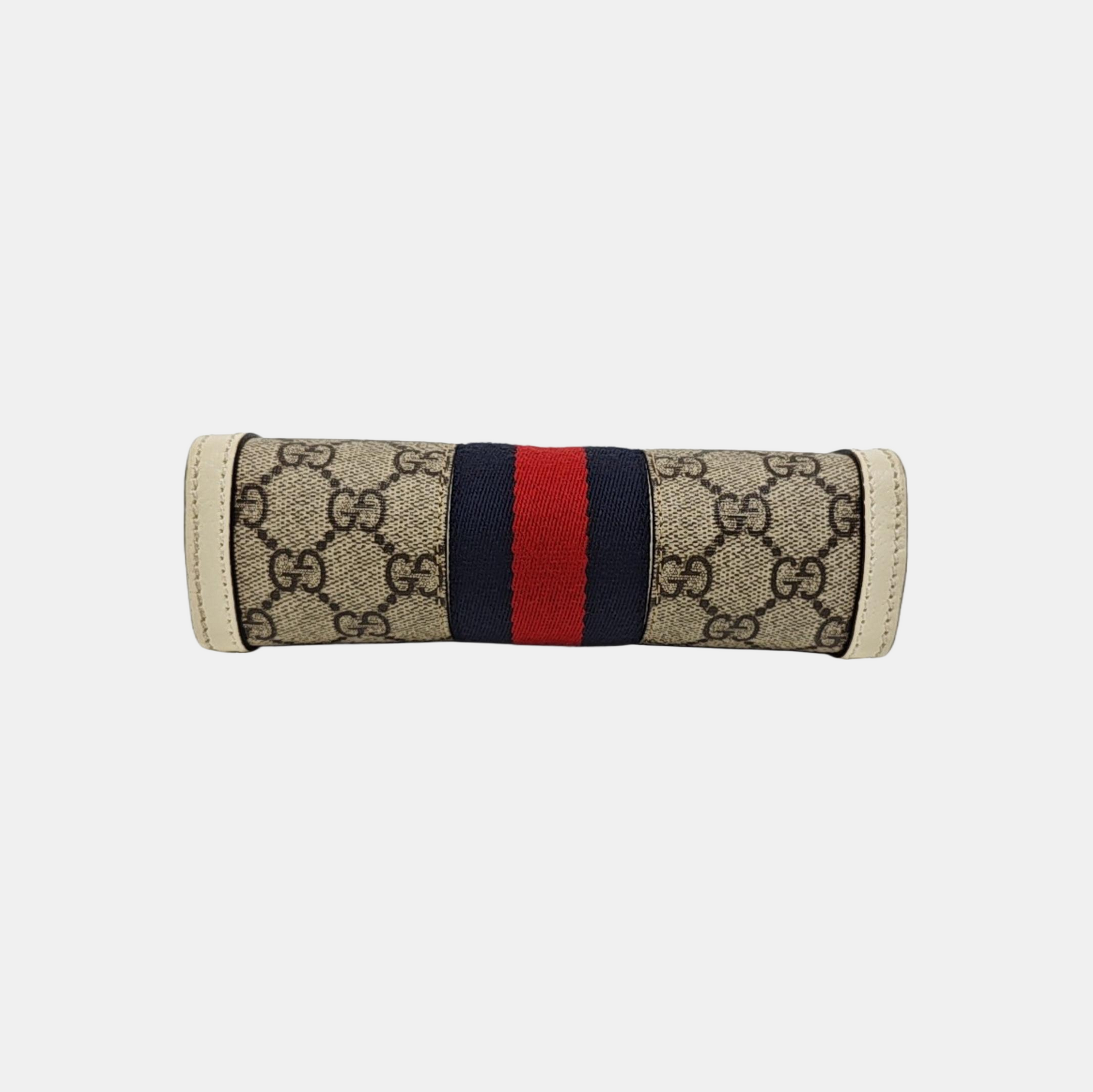 Ophidia Mini Monogram Coated Canvas Beige