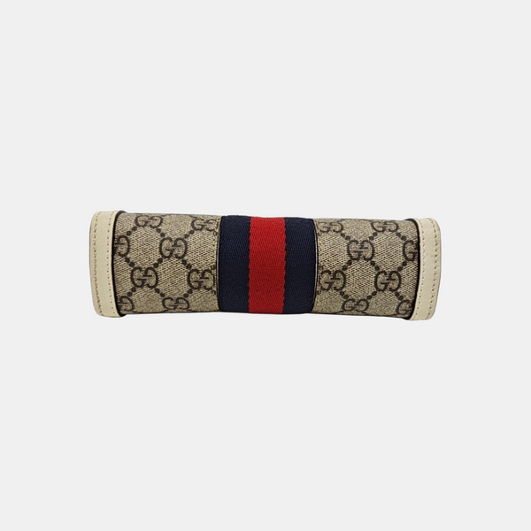 Ophidia Mini Monogram Coated Canvas Beige