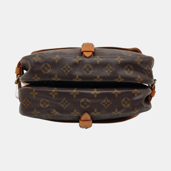 SAUMUR Monogram Coated Canvas Brown