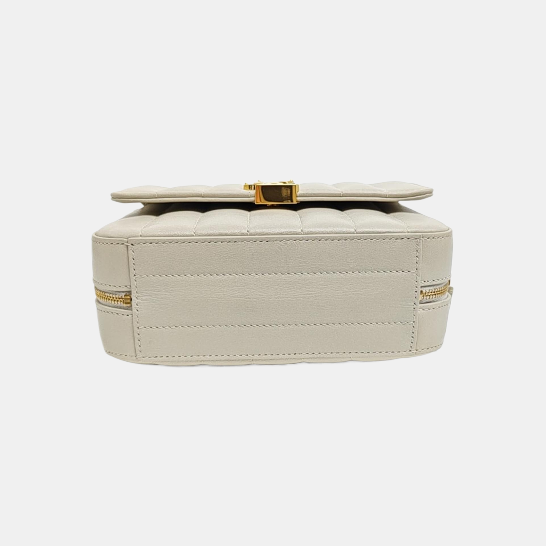 VICKY Quilted Calfskin White
