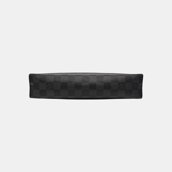 Pochette Voyag MM Damier Graphite Coated Canvas Gray